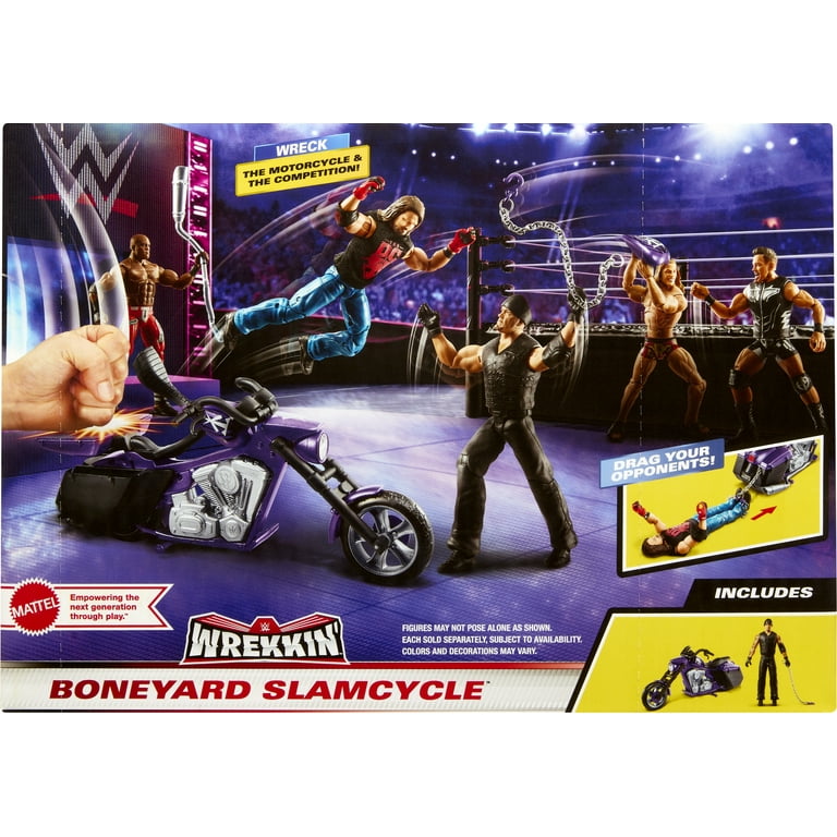 WWE アンダーテイカー＆バイク Amazon.com: Mattel WWE Wrekkin' Slamcycle Vehicle & Figure