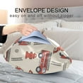 thumbnail image 4 of Yayeee Pillowcase King Size Set of 2 Satin Wrinkle Resistant Envelope Pillow Case, Fire Truck Pattern, 4 of 8