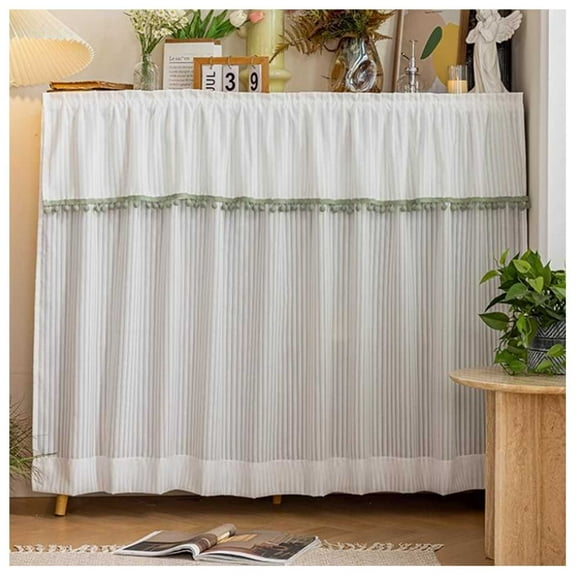 Cabinet door curtains, dustproof, self-adhesive, closet curtains for kitchen, bookshelf short curtain for shelves, wall panels, small windows kitchen living room
