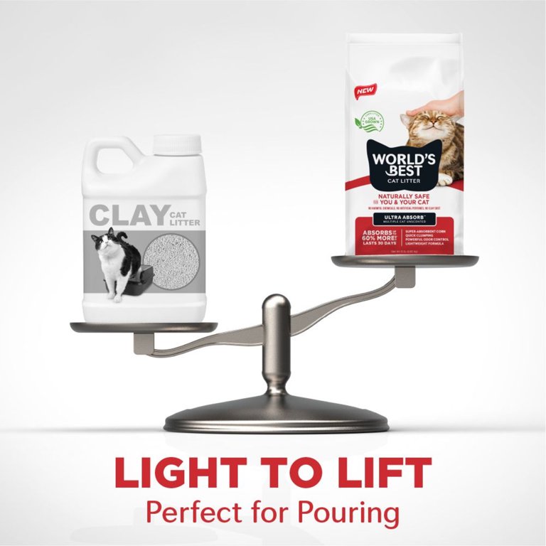 Corn-Based Clumping Cat Litter, 15 lb Bag photo 3