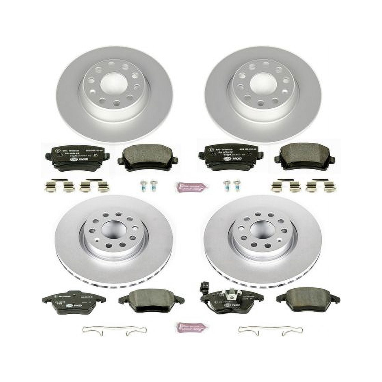 Power Stop ESK2260 Euro-Stop Brake Kit -Front & Rear