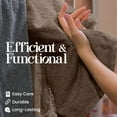 thumbnail image 2 of Utica 6-Piece Towel Set | 100% Cotton Soft & Absorbent Everyday Towels | Brown, 2 of 8