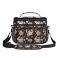 thumbnail image 2 of Lunch Box Pioneer Flower Floral Print Pattern Insulated Lunch Bag for Women Men,Medium Leakproof Lunchbox Cooler Bag Adjustable Strap,10 X 6.7 X 8 Inches, 2 of 6