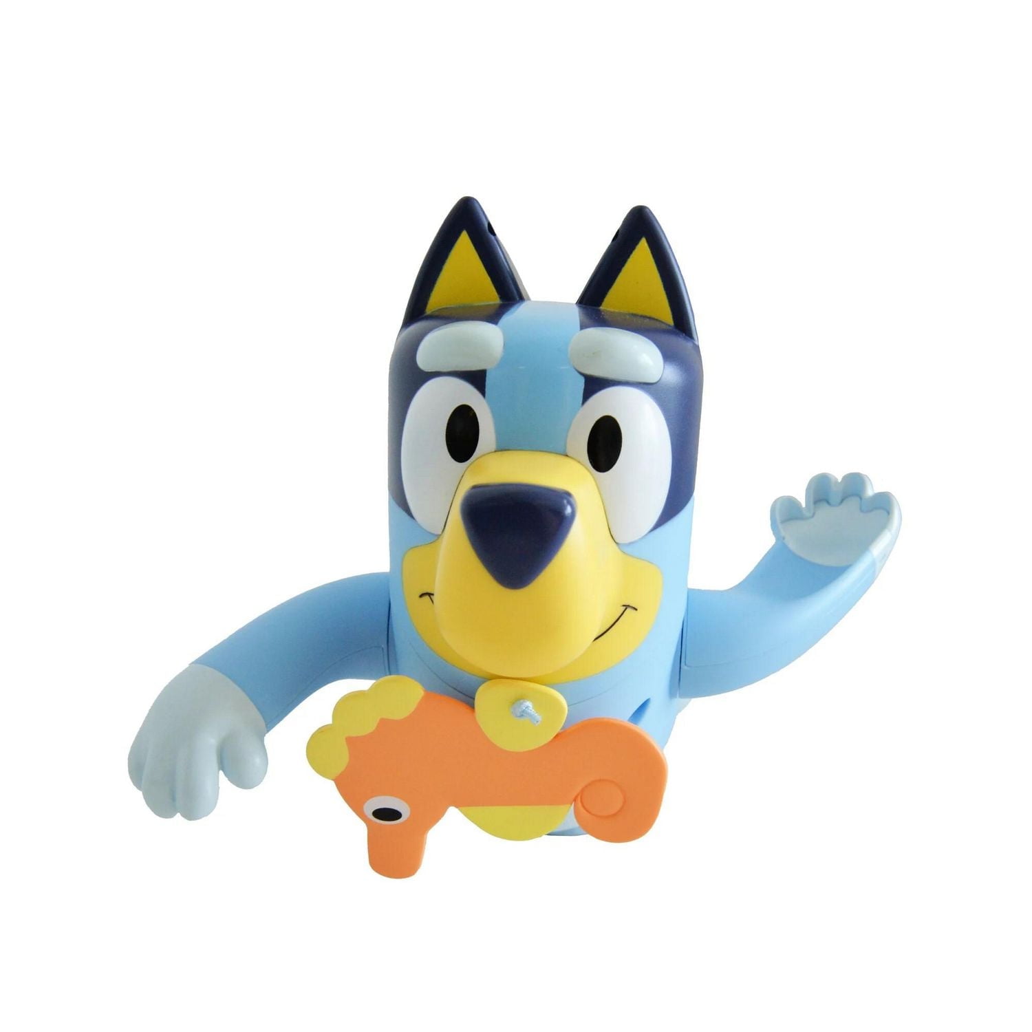 TOMY Toomies Swimming Bluey – Bluey Bath Toy with Seahorse – Water Toy for Tub or Pool that Swims on Back or Front – Suitable From 18 Months, 18 months and up