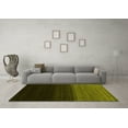 thumbnail image 3 of Ahgly Company Machine Washable Indoor Rectangle Abstract Yellow Contemporary Area Rugs, 2' x 3', 3 of 4