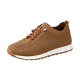 thumbnail image 3 of Willtoo Women’s Orthopedic Dress Shoes Knit Mesh Lace Up Walking Sneakers with Arch Support, Lightweight Breathable Low Top Casual Shoes, Fashion Comfort Daily Footwear, 3 of 6
