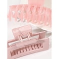 thumbnail image 4 of 4Pcs Pink Colors Hair Claw Clips Accessories with Multi-Styles, Flower Claw Clips for Thick Hair, Hair Clips For Women Non Slip, 4 of 10