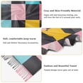 thumbnail image 5 of FORMRS Womens Scarf Winter Soft Long Big Warm Shawls Wrap Tassel Scarves, Pink Checkered Pattern, 5 of 9