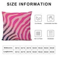thumbnail image 5 of ARISTURING Pink and Orange Zebra Stripes Animal Print Modern Preppy Pillow Covers Decorative Preppy Lumbar Throw Pillowcase Couch Cushion Cover for Home Decor Living Room Bedroom College Dorm Bed Car, 5 of 5
