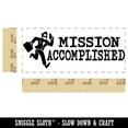 thumbnail image 2 of Mission Accomplished Spy Teacher Student School Self-Inking Rubber Stamp Ink Stamper - Yellow Ink - Small 1-1/2 Inch, 2 of 7