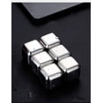 thumbnail image 5 of Stainless Steel Metal Beverage Chilling Rocks,Reusable Ice Cubes For Whiskey,Vodka,Liqueurs,Wine (27mm: 4 with clip), 5 of 5