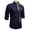 Navy, variant on DAFPZW Mens Dress Shirts Long Sleeve Inner Contrast Button Down Casual Shirts for Men Big and Tall