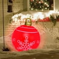 thumbnail image 4 of Christmas Inflatable Decorated Ball 23.62inch Yard Inflatable Christmas Balls Giant Xmas Tree Ornaments PVC Blow up Yard Decorations for Outside Holiday Yard Lawn Porch Decor with light, 4 of 9