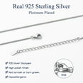 thumbnail image 6 of Suplight 925 Sterling Silver Women Necklace Box Chain for Women 1mm 18"22"26"30" Slim Chain Jewelry Gift, 6 of 7