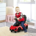thumbnail image 4 of Gymax 3-in-1 Licensed Lamborghini Ride on Push Car Walking Toy Stroller with USB Port Red, 4 of 8
