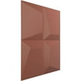 thumbnail image 2 of Ekena Millwork 19 5/8"W x 19 5/8"H Tellson EnduraWall Decorative 3D Wall Panel, Universal Pearl Metallic Champagne Pink (12-Pack for 32.04 Sq. Ft.), 2 of 6