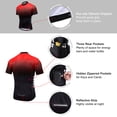 thumbnail image 3 of Men's Summer Short Suits Cycling Set Cycling Jersey with 5D Padded Riding Shorts Quick Dry Breathable Cycling Jersey Set for Outdoor Sport Cycling Biking, 3 of 7