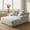 Light Grey, variant on 66" Chaise Lounge Chair Indoor, Oversized Boneless Couch Comfy Upholstered Sleeper Sofa Bed with 3 Pillows, Corduroy Cloud Reading Chair for Living Room No Assembly Required, White