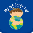 thumbnail image 4 of Inktastic 1st Earth Day Holiday Boys Boys Baby Bib, 4 of 4