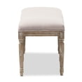 thumbnail image 3 of Baxton Studio Clairette Wood Traditional French Bench, 3 of 6