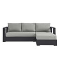thumbnail image 2 of Modway Tahoe 2-Piece Outdoor Patio Furniture Sectional, Gray, 2 of 8