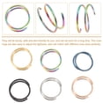 thumbnail image 6 of Frcolor Nose Ring Hoop Rings Double Hoops Jewelry Body Ear Clips Spiral Earrings Jewel Nostril Screw Studs Fake Steel, 6 of 7