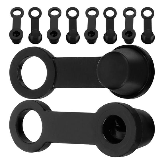 SEWCHICS 10Pcs Black Rubber Brake Caliper Dust Caps for Cars Easy Sleeve Design