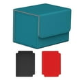 thumbnail image 3 of Estuche para tarjetas con cierre magnético, capacidad para 100 tarjetas, pasatiempos de juguete para tarjetas de recolección resistentes Azul, 3 of 8