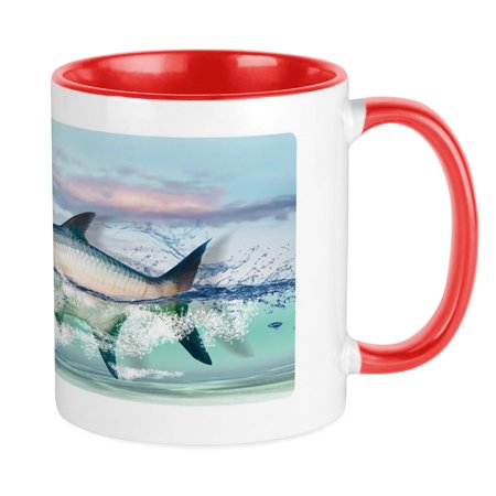

CafePress - Tarpon Chase Mug - Ceramic Coffee Tea Novelty Mug Cup 11 oz