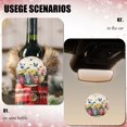thumbnail image 4 of Funny Christmas Ornament,Colorful Flower Pots With Butterflies,Xmas Round Ceramic Pendant, 4 of 6