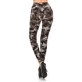 thumbnail image 3 of Womens Regular Size Grey Camo Design Leggings (One Size), 3 of 3