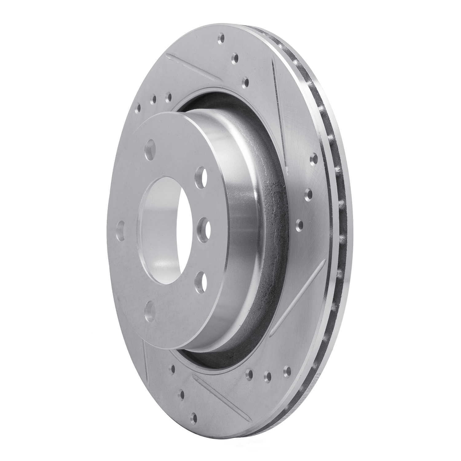 Dynamic Friction Company 631-31047R DFC Brake Rotor - Drilled And Slotted - Silver