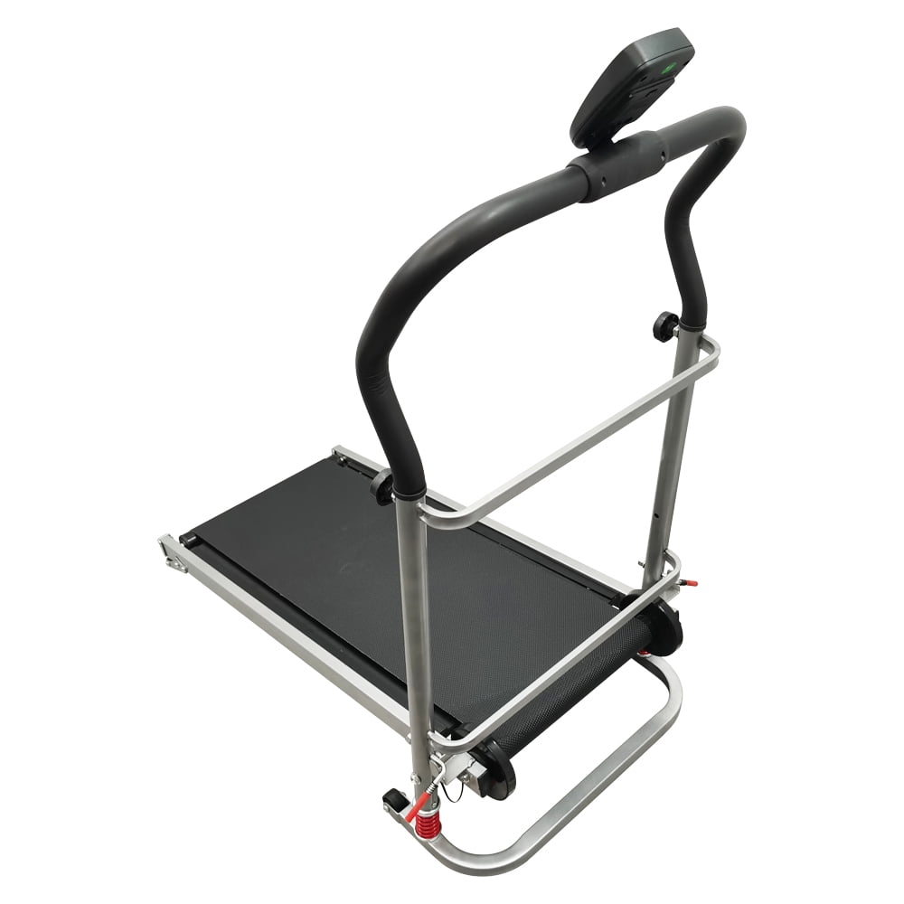 Foldable Manual Small Walking Treadmill Incline Walking Exercise Machine with Digital LCD Display