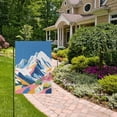 thumbnail image 2 of Yayeee Garden Flag 12" x 18" Double Sided Outdoor Yard Lawn Holiday Decorations, Abstract Snow Mountain, 2 of 6