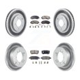 thumbnail image 1 of Transit Auto Front Rear Coated Disc Brake Rotors and Semi-Metallic Pads Kit for Car Mitsubishi Lancer KGF-100695, 1 of 11