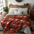 thumbnail image 3 of Christmas Flannel Blanket Throw, Christmas Red Tree Soft Fuzzy Plush Cozy Fleece Blankets for Couch Sofa Bed Lounging, Ideal Gifts for Kids Adults Wife Self, 50x60, 3 of 7