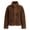 Dark Brown, variant on Womens Reversible Shearling Faux Leather Jacket Winter Casual Stand Collar Coats