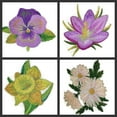 thumbnail image 2 of Custom and Unique Garden's Best Delight Flower [Daisy] Embroidered Iron on/Sew Patch [3.5" 4"], 2 of 2