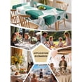 thumbnail image 5 of Turquoise Marble Table Cloth, Gold White Geometric Hexagon Modern Waterproof Tablecloth for Rectangle Tables, Reusable Washable Fabric Table Cover for Restaurant Kitchen Dining Tables 60"x120", 5 of 6