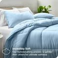 thumbnail image 2 of Bare Home Goose Down Alternative Comforter Set - 2 Piece Set - Twin/Twin XL, Light Blue, 2 of 7