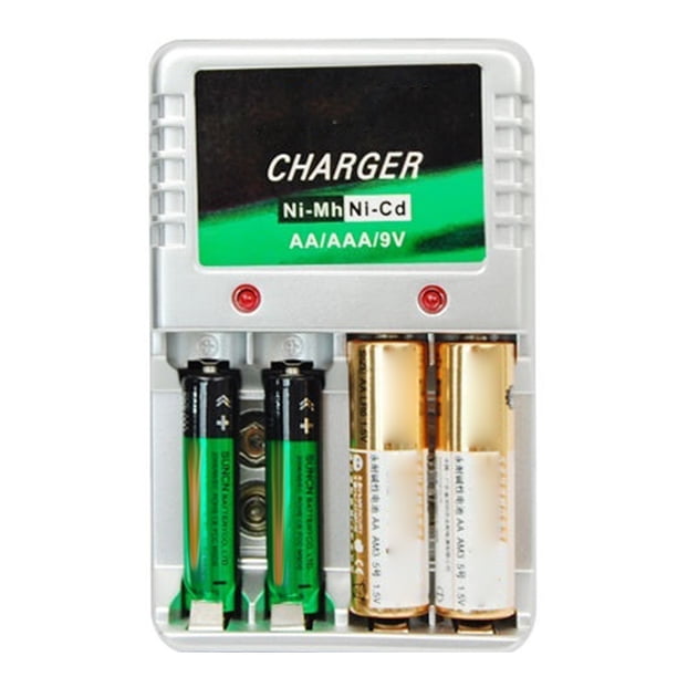Cateissary Enchufe europeo/estadounidense nuevo de recargable de pared de CA AA AAA 9V Ni-Mh аккумуляторная Type2 NO2