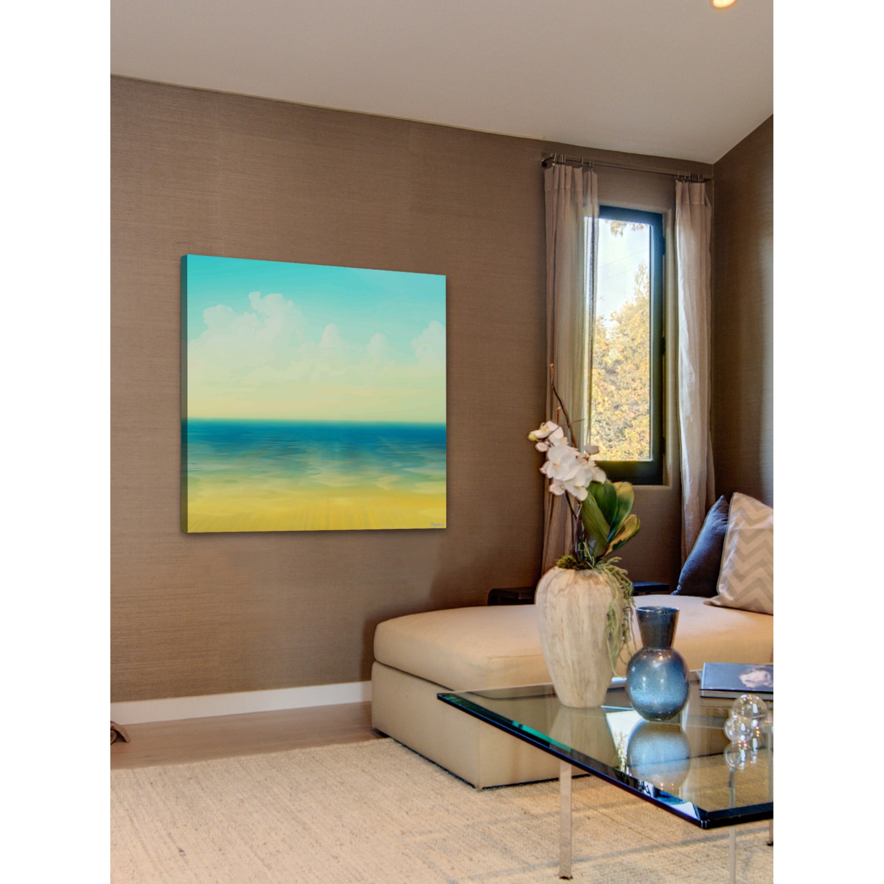 Parvez Taj  - "In the Horizon" Print on Canvas 24 x 24