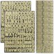 thumbnail image 3 of 10 hojas de pegatinas autoadhesivas con purpurina y letras del alfabeto, pegatinas decorativas con números y letras del alfabeto, 3 of 4