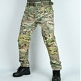 thumbnail image 5 of Men's Solid Color Camouflage Tactical Work Pants with Multi-Pocket Design, Rip-Resistant Fabric for Outdoor Activities and Casual Wear (Durable & Functional),Camouflage L, 5 of 5