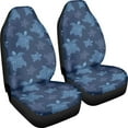 thumbnail image 2 of KUIFORTI Turtle Car Seat Covers Front Seat Only,2 Pieces Universal Elastic High Bucket Seat Covers for Car Front Seat,Universal Seat Protector Covers for Cars SUV Trucks, Blue, 2 of 7