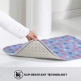 thumbnail image 4 of Cute Strawberry Flowe Blue Door Mat for Indoor, Welcome Door Mats Front Entrance Rug, Non-Slip Bathroom kitchen Rugs for Inside Floor, Small Rug Dog Door Mat 20X31.5 Inch, 4 of 5