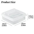 thumbnail image 3 of Cheese Container,Sliced Cheese Container for Fridge,Butter Block Cheese slicer Holder with Lids,Airtight Plastic Storage Box for Fridge Cheeses Keeper Cream Block Shredded Storage Box Saver(Clear), 3 of 6