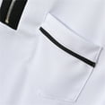 thumbnail image 5 of Polo Shirts for Men Slim Fit Short Sleeve Zipper Down Collared Tees with Pocket Dressy Casual Business Work Mens Dress Shirts, 5 of 8
