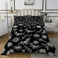 thumbnail image 1 of Erosebridal Halloween Bat Quilt Sets for Twin Size Bed, Gothic Bed Set, Cartoon Flower Print Decor 2pcs, 1 of 5