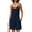 Navy Blue, variant on Summer Casual Rompers For Women 2024 Loose Comfy Short Jumpsuits Sleeveless One Piece Beach Jumpers With Pockets